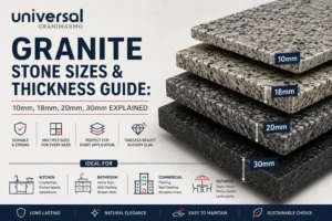 Granite Stone Sizes & Thickness Guide: 10mm, 18mm, 20mm, 30mm Explained