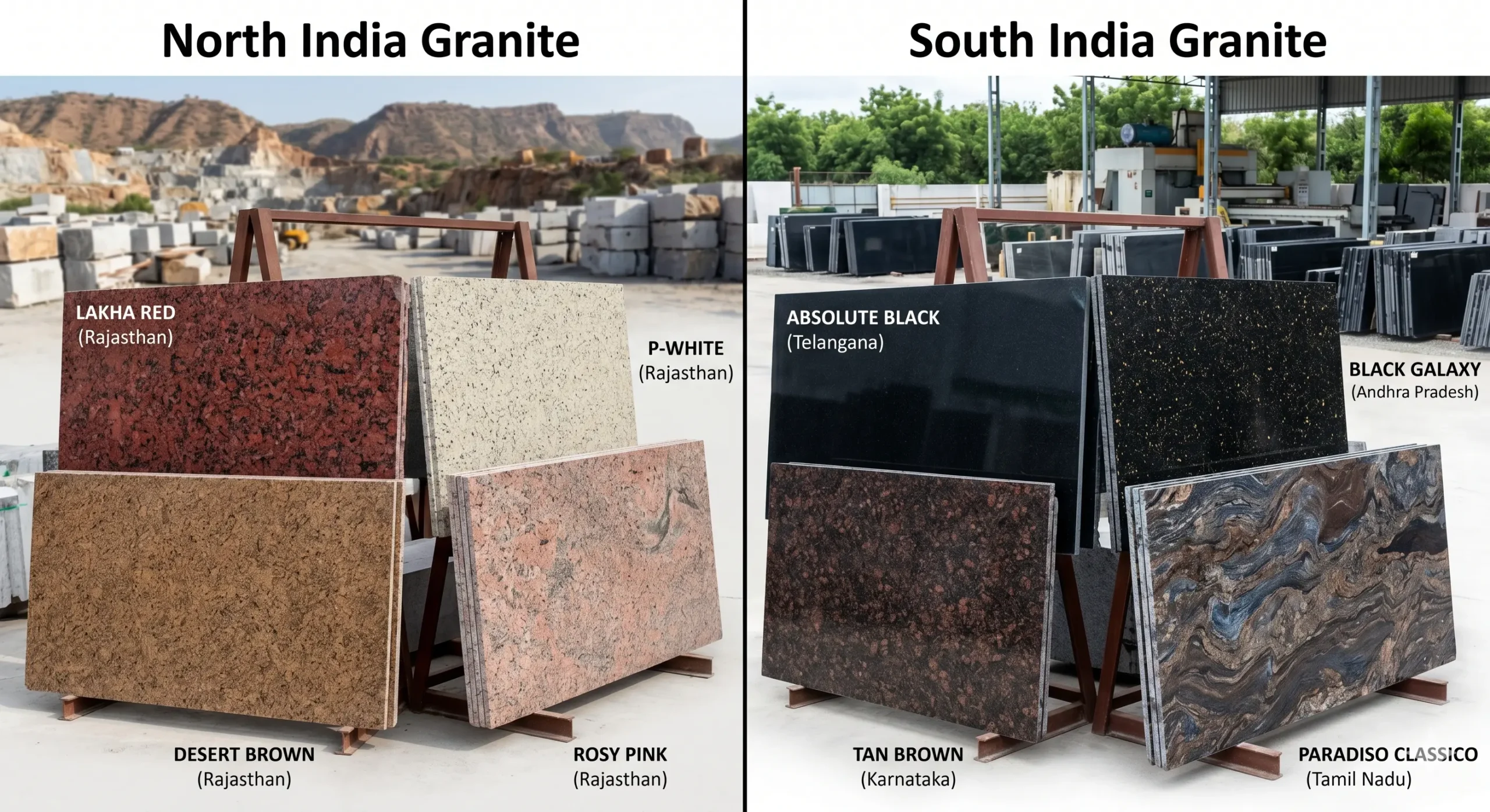North India Granite vs South India Granite