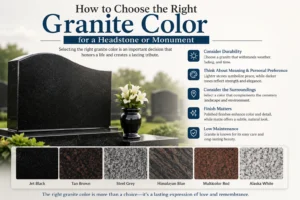 How to Choose the Right Granite Color for a Headstone or Monument