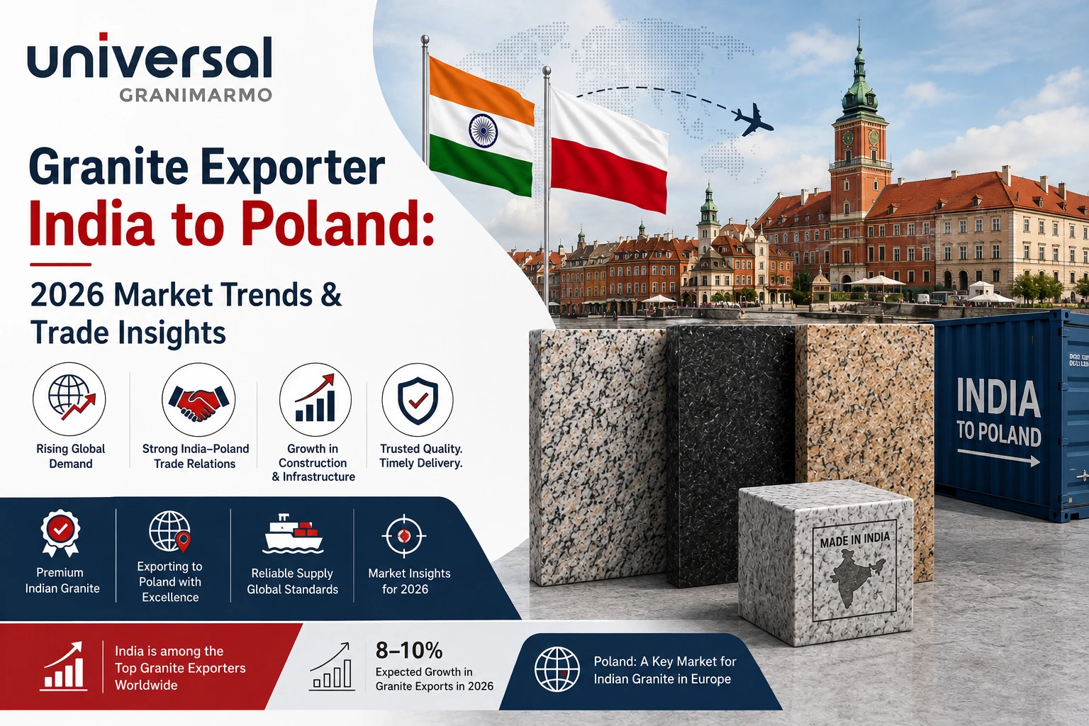 Granite Exporter India to Poland: 2026 Market Trends & Trade Insights