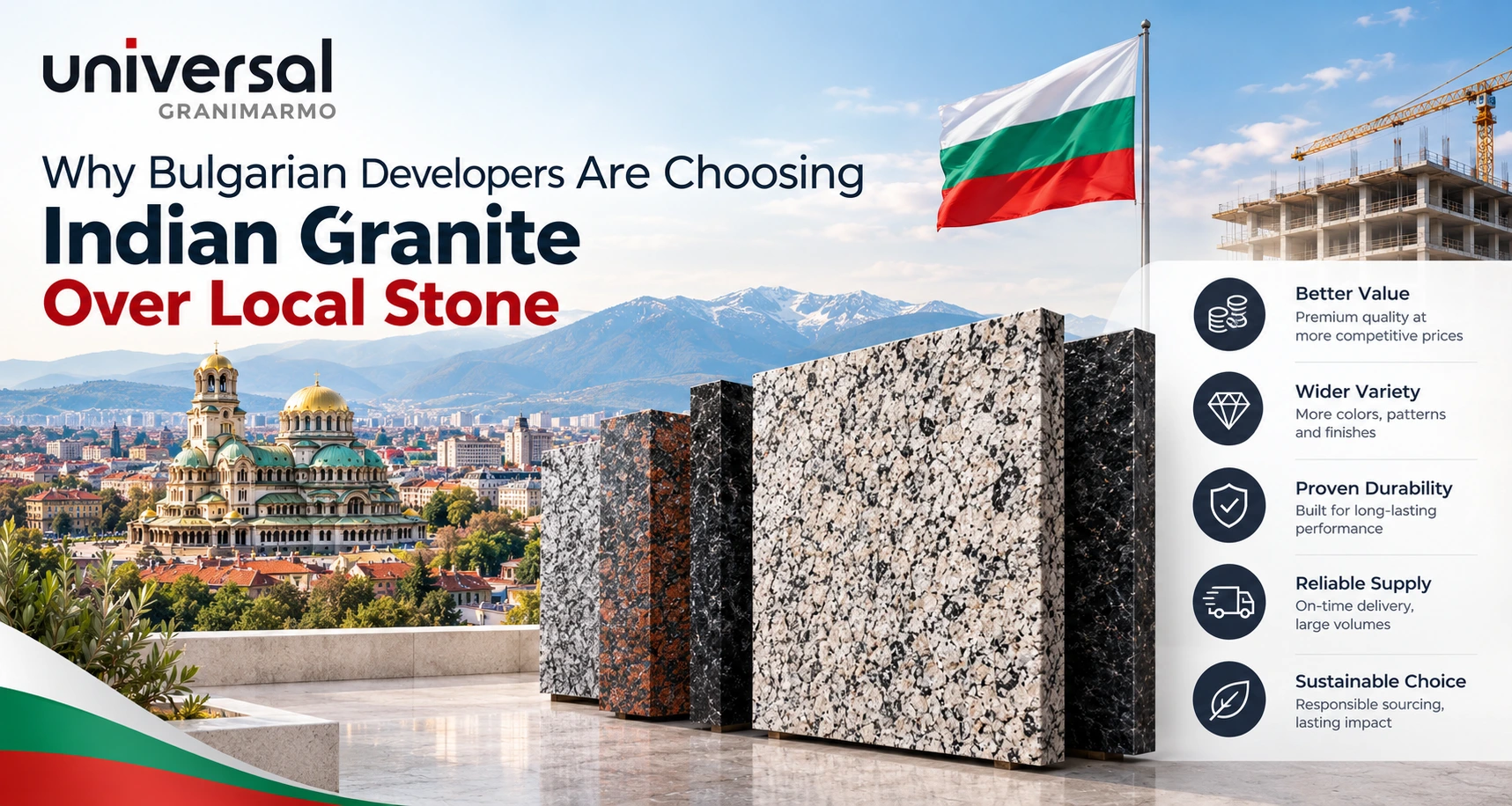 Why Bulgarian Developers Are Choosing Indian Granite Over Local Stone
