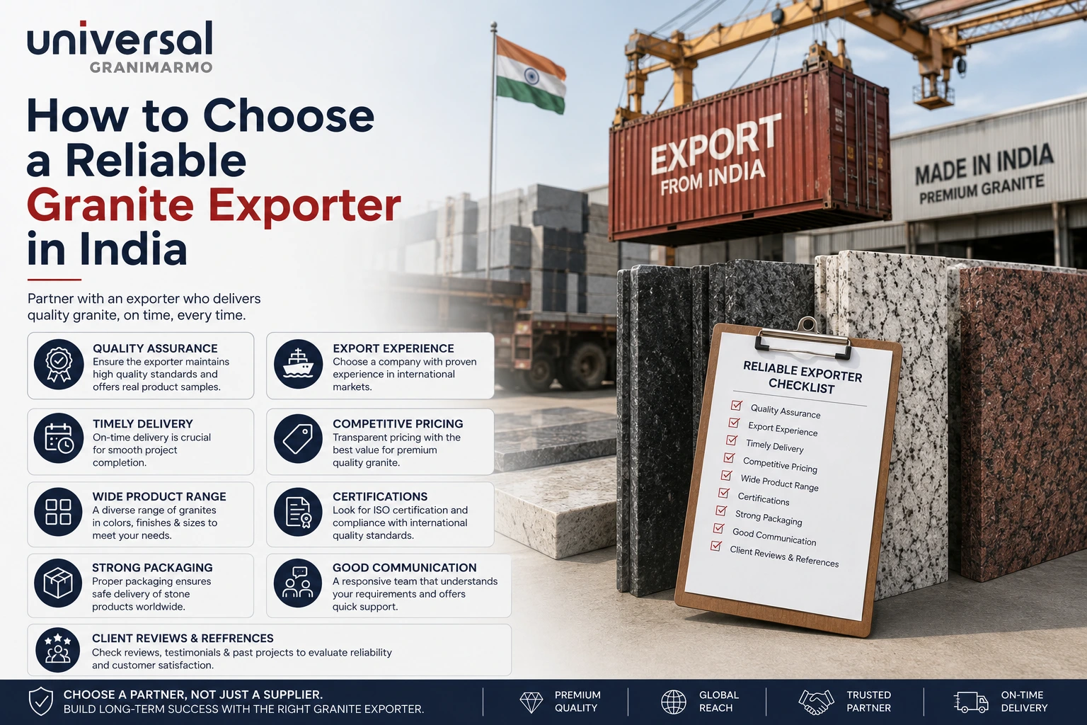 How to Choose a Reliable Granite Exporter in India